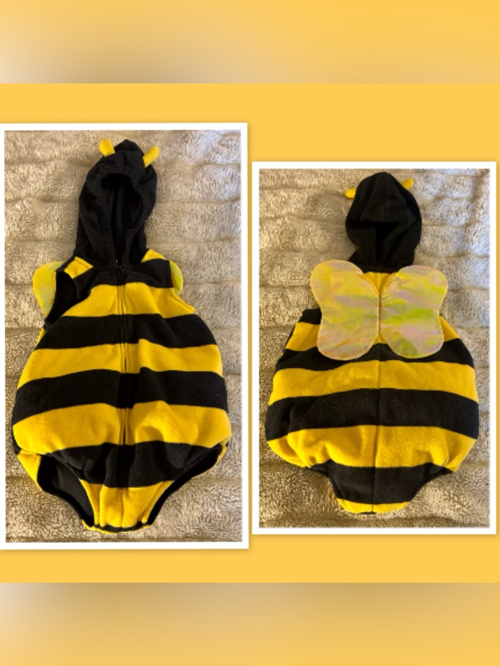 Carter's Baby Girls Bumble Bee Halloween Costume ~ Size 12 Months